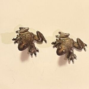 Vintage Spoontique Pewter Frog